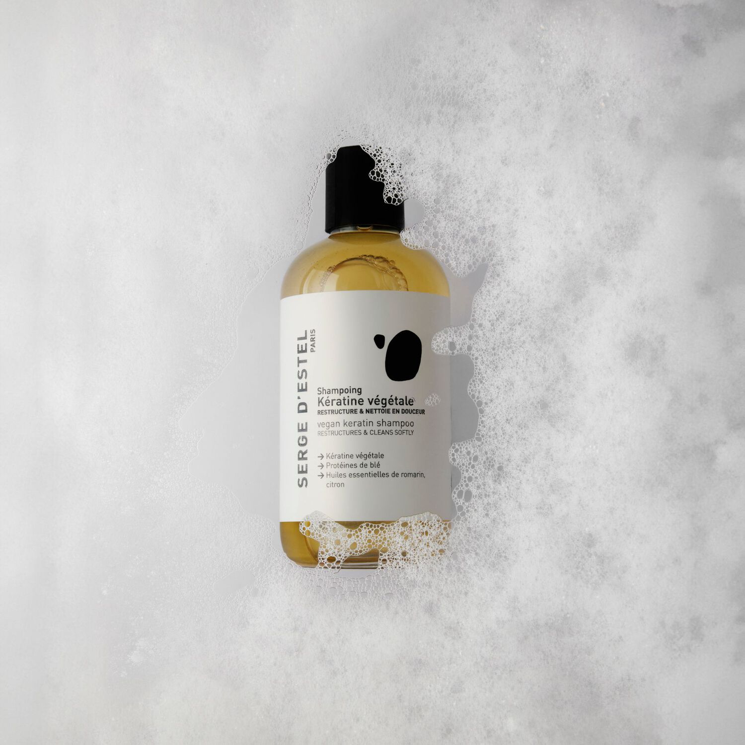 Cheveux Abîmés et Sensibilisés - Shampoing Restructurant à la Kératine Végétale