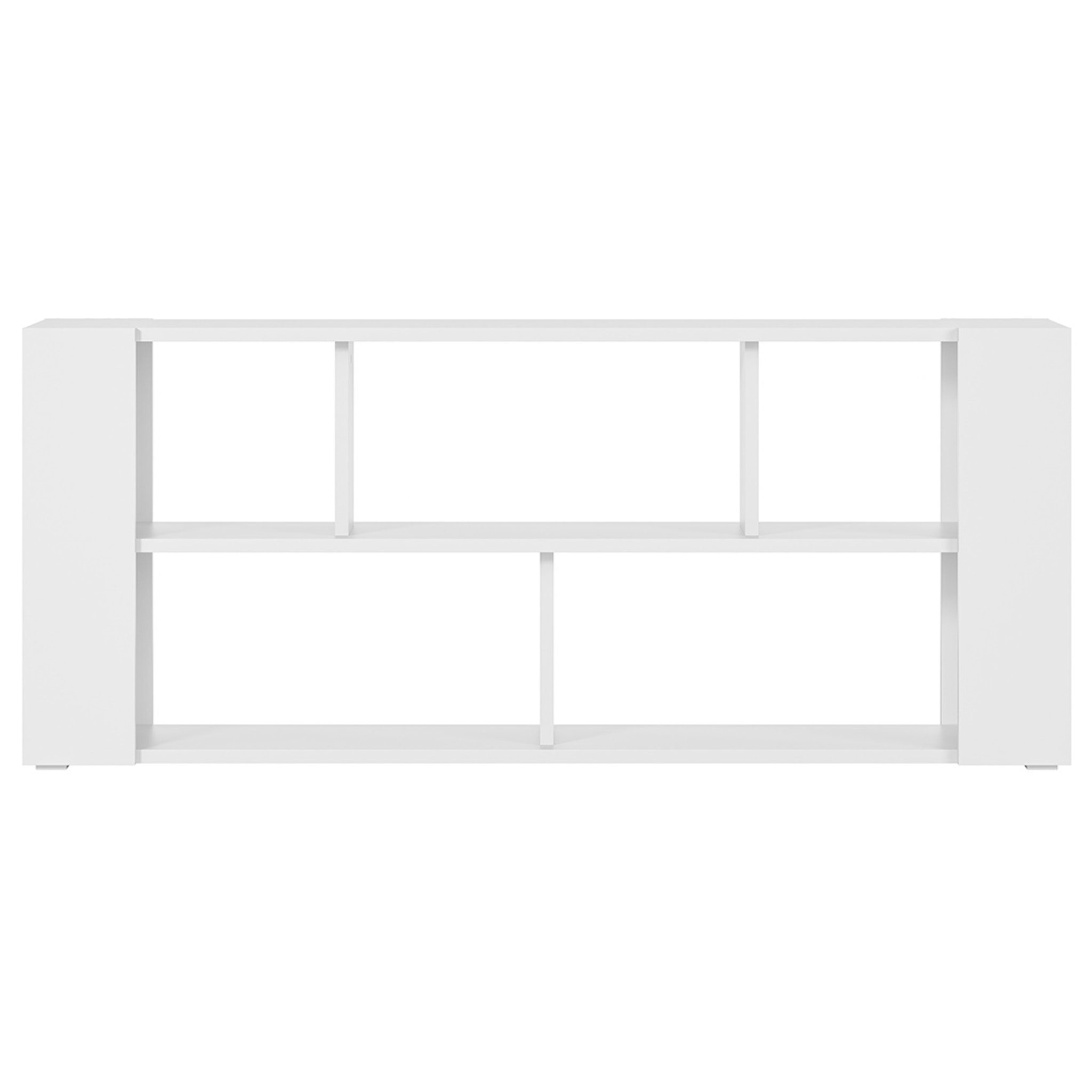 Bibliothèque basse design blanche L167.5 cm MUSSO