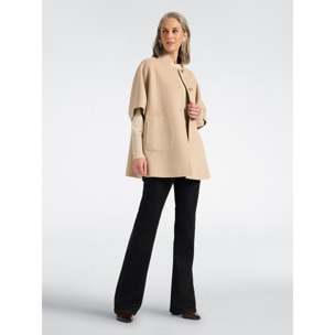 Elena Mirò - Cappa in double misto lana - Beige