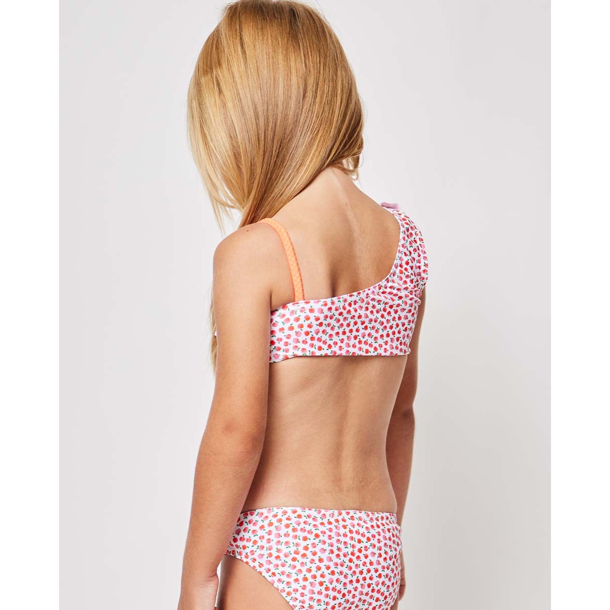 BIKINI ASIMETRICO ESTAMPADO MANZANITAS