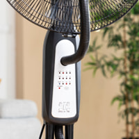 Ventilatore a piantana con funzione nebulizzatrice e telecomando Mistinn - nero - 2,8 l