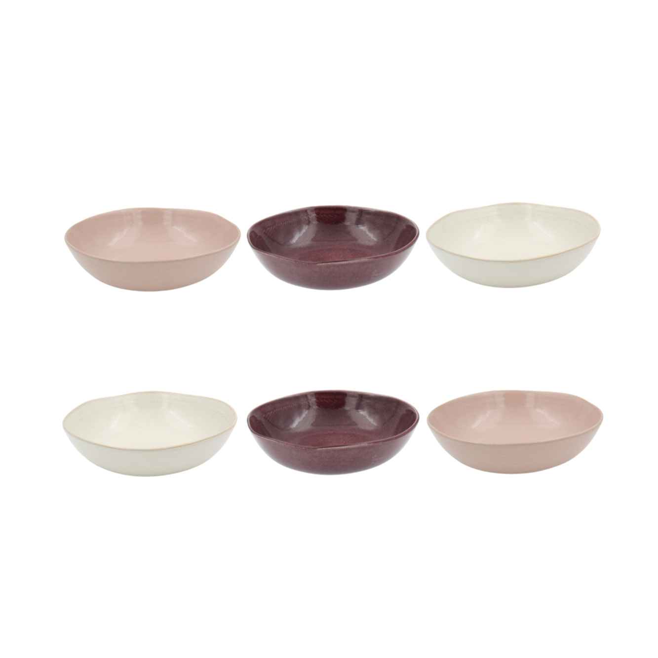 Lot de 6 assiettes creuses, TERRA