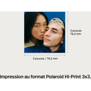Papier photo instantané POLAROID Polaroid Hi Print 3x3 Paper Cartridge -