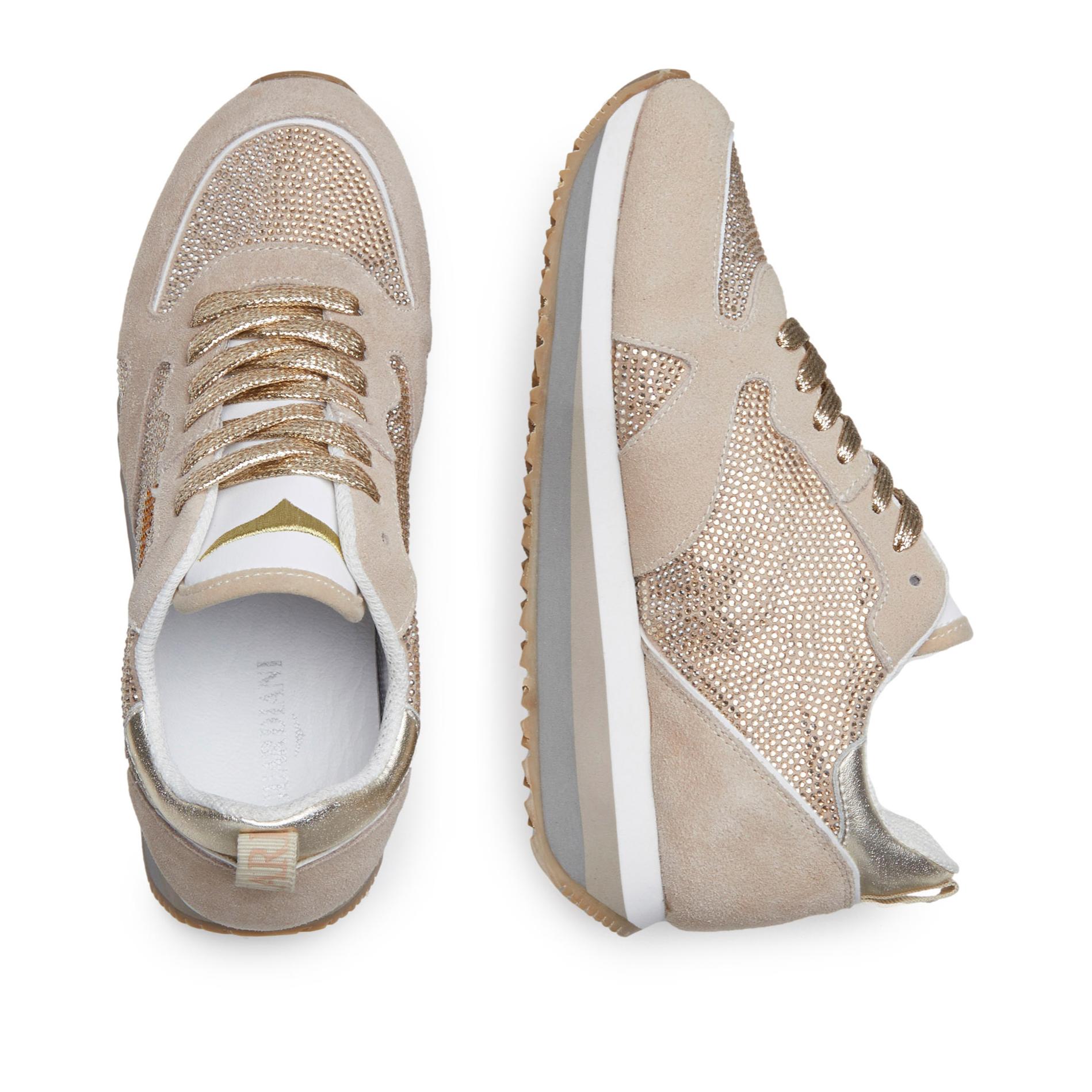 Sneakers Alberto Guardiani beige-oro-oro