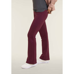 Leggings flare in felpa elasticizzata