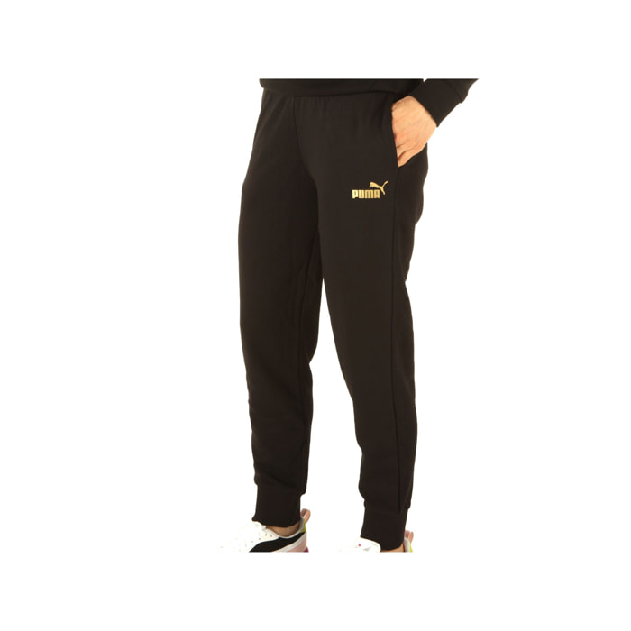 Pantaloni Puma ESS Metallic Pants TR Nero