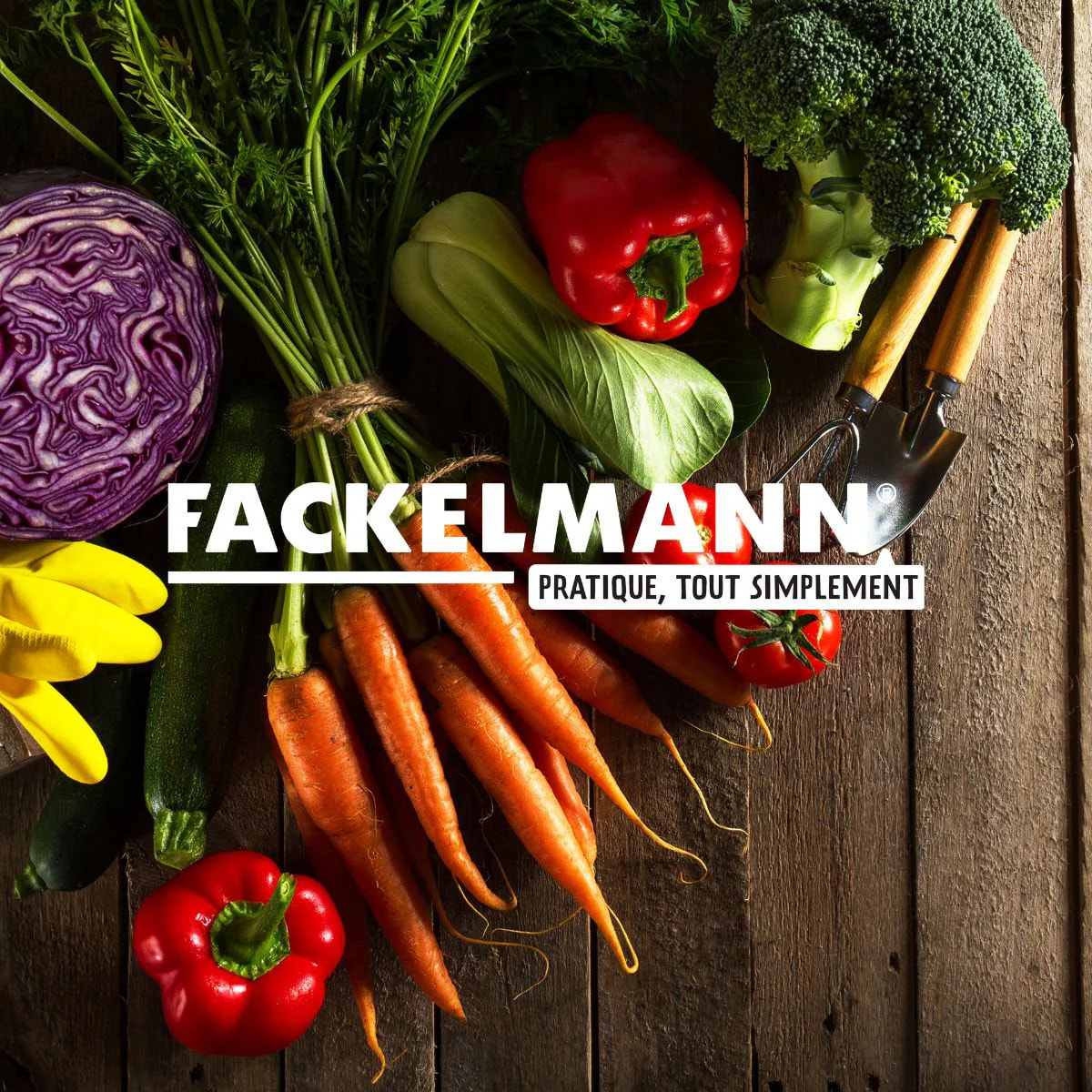 Set de 4 ustensiles de cuisine en bois FSC Fackelmann Nature