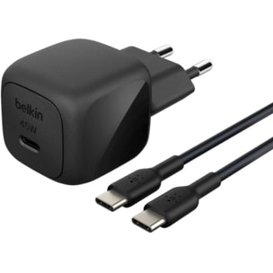 Chargeur BELKIN 45W USB charge rapide & cable 1M Noir