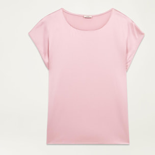 Oltre - Blusa in raso di viscosa - Rosa