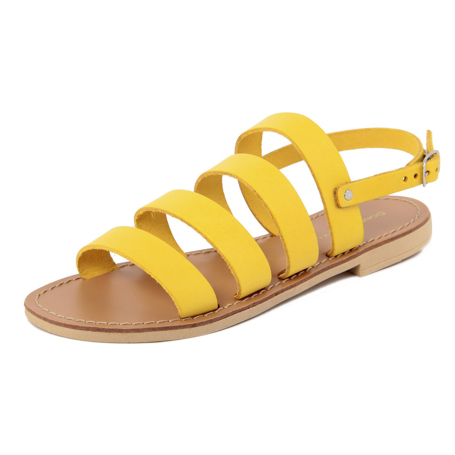 Sandalino flat Donna Toscana Giallo