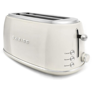 Grille-pain SWEISS + bouilloire vintage crème pack GRVKTL8