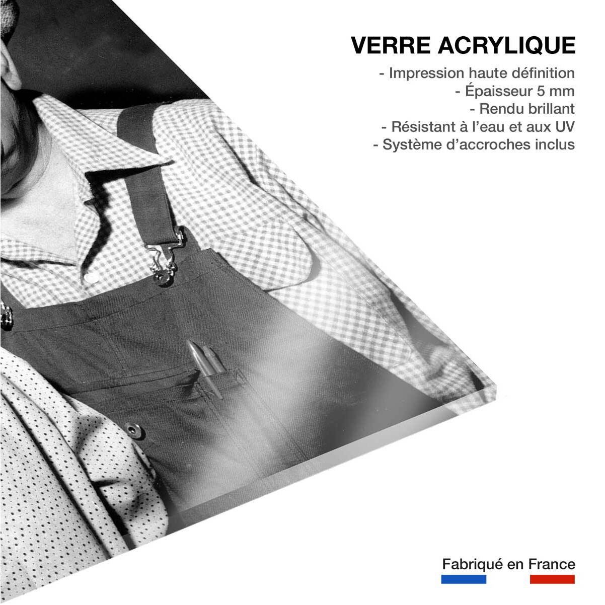 Tableau jeanne moreau et jean gabin  Tableau plexiglas