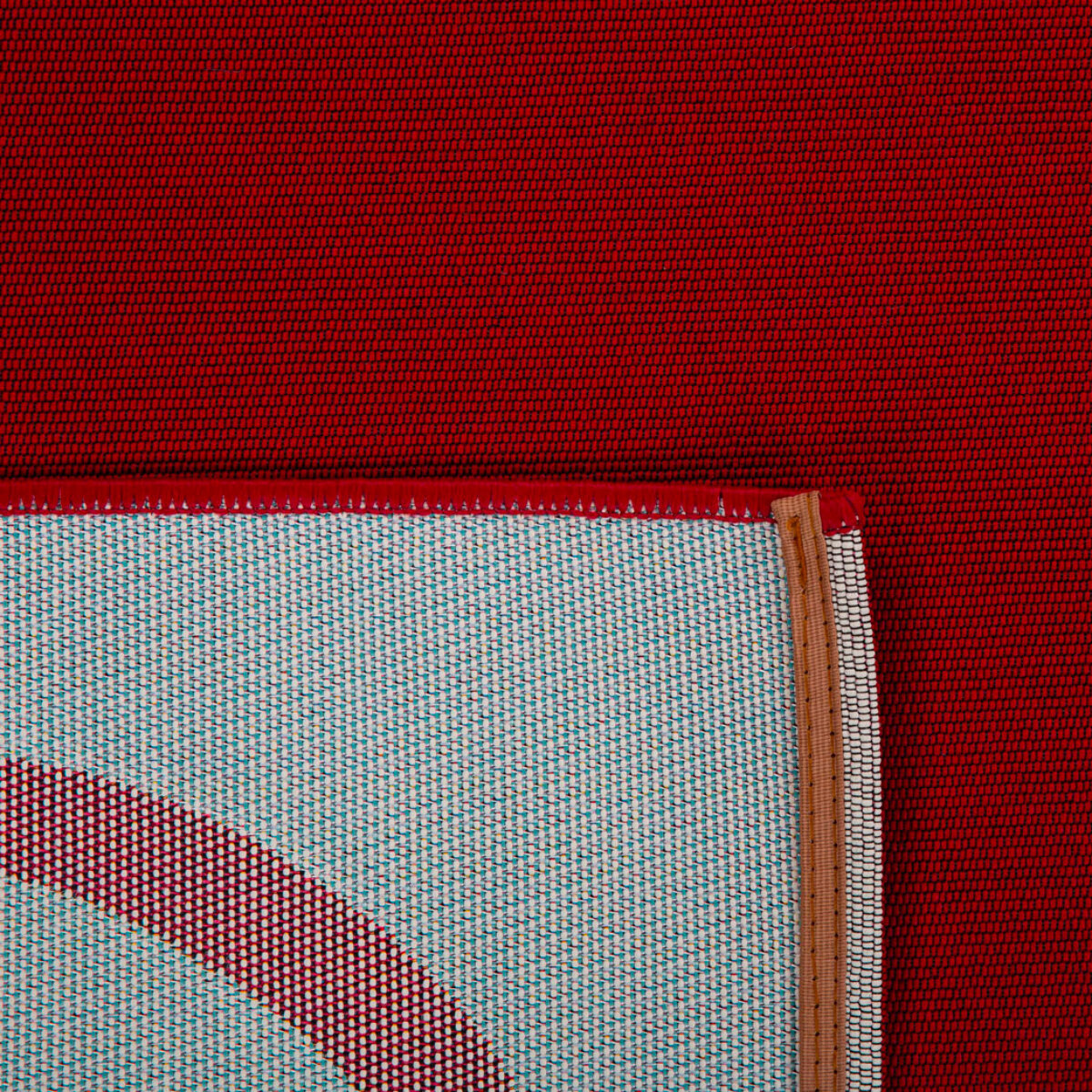 POSITANO - Tapis intérieur/extérieur à motif wavy bordeaux