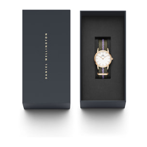 Reloj Daniel Wellington DW00100680 Mujer Analogico Cuarzo con Correa de Nailon