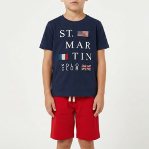 Set t-shirt e bermuda jersey
