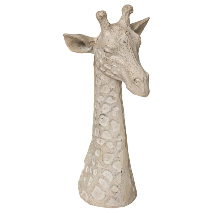 Tête de girafe Safari H.32cm résine