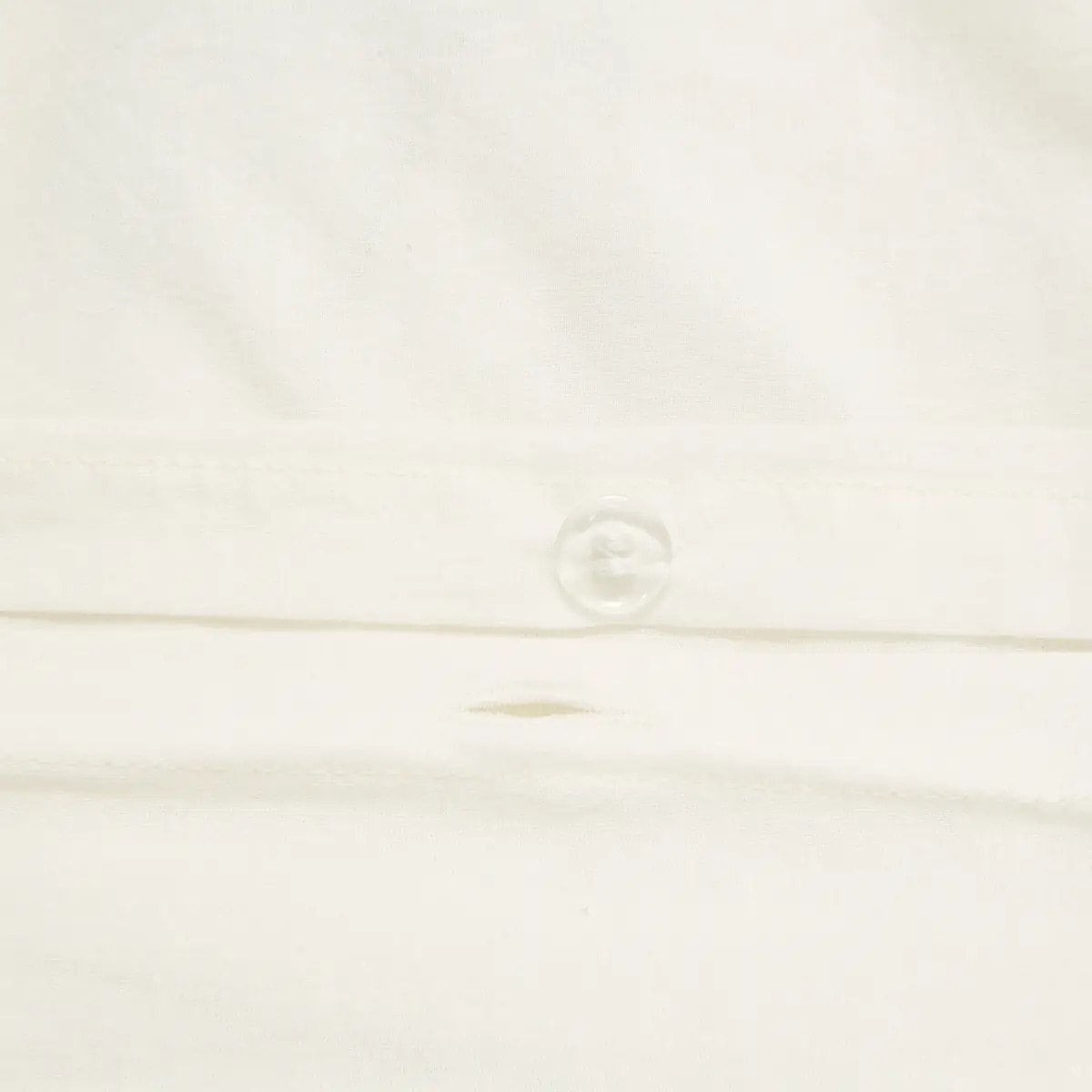 Parure de Lit Tufy 140x200 cm Blanc Imprimé Palmier et Noix de Coco