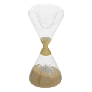 Sablier déco "Le collectionneur" en verre H19,5cm