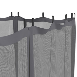 Moustiquaires pour pergola Marina 3x4m avec crochets de fixation - lot de 4