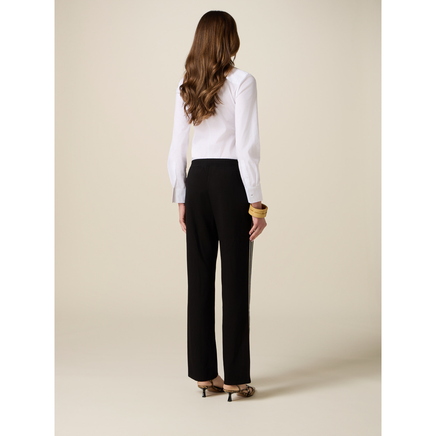 Oltre - Joggers con tape bicolor - Nero