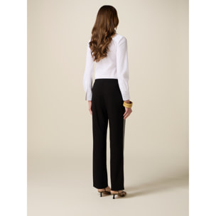 Oltre - Joggers con tape bicolor - Nero