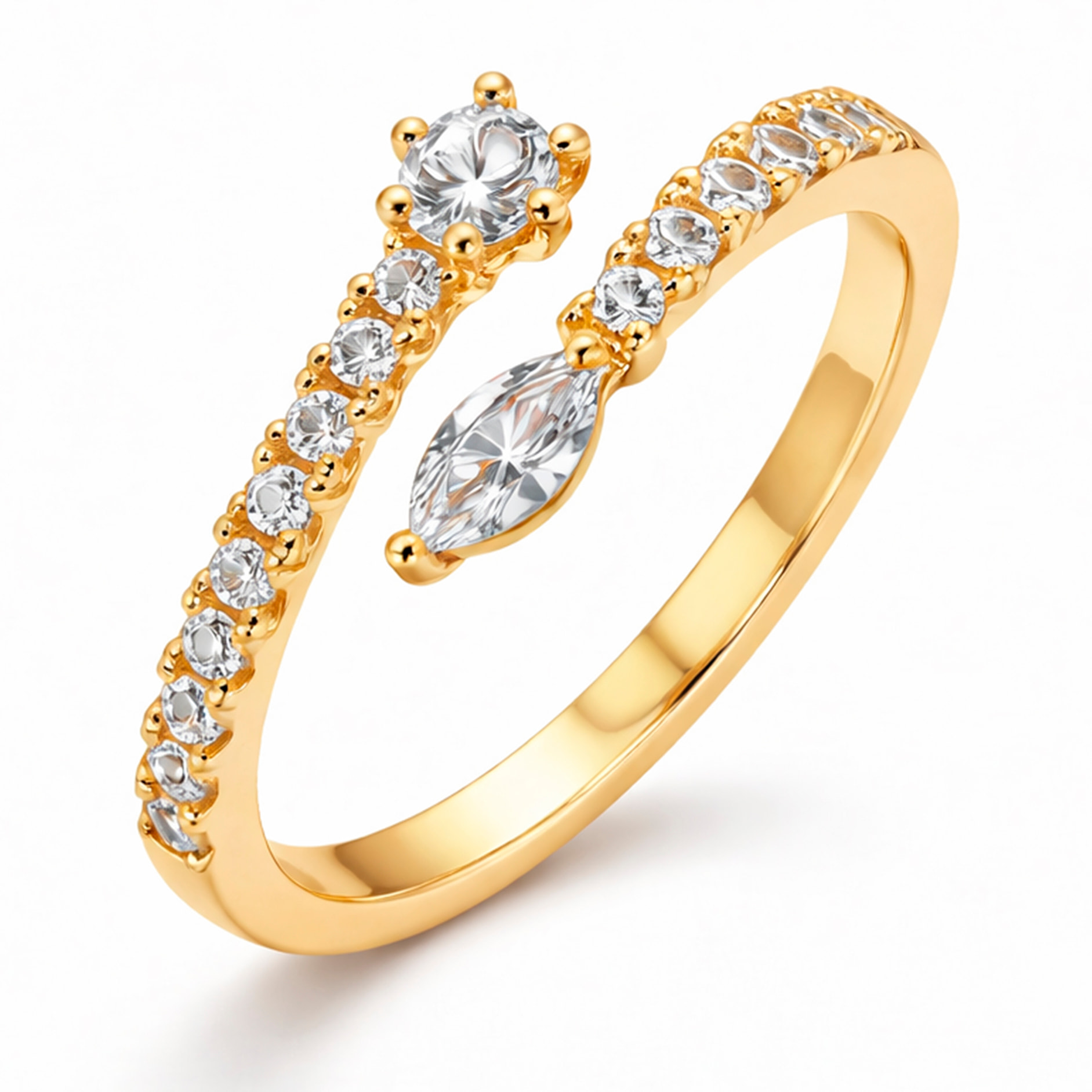 Anillo Guewa acabado oro amarillo 18k