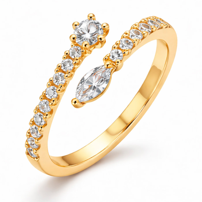 Anillo Guewa acabado oro amarillo 18k