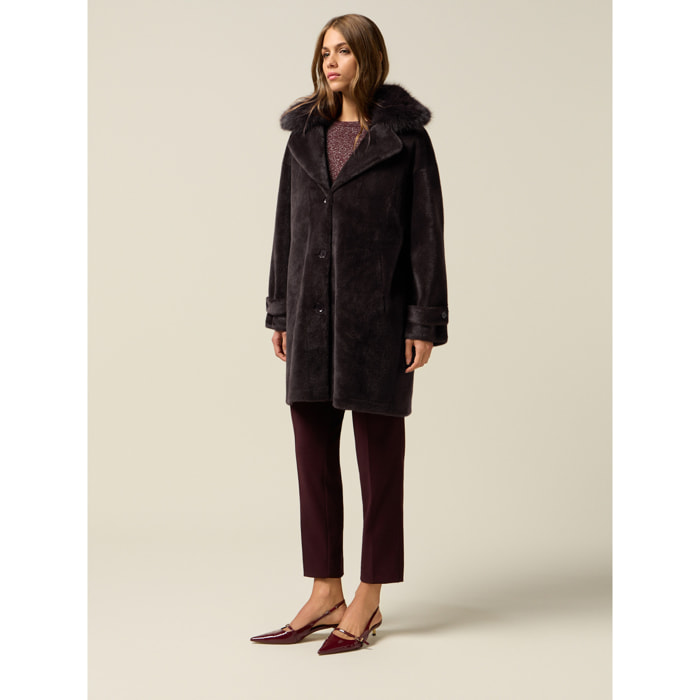 Oltre - Cappotto in tessuto morbido - Grigio