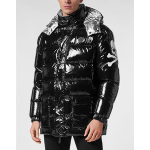 PHILIPP PLEIN Chaqueta larga de plumón SKULL&BONES