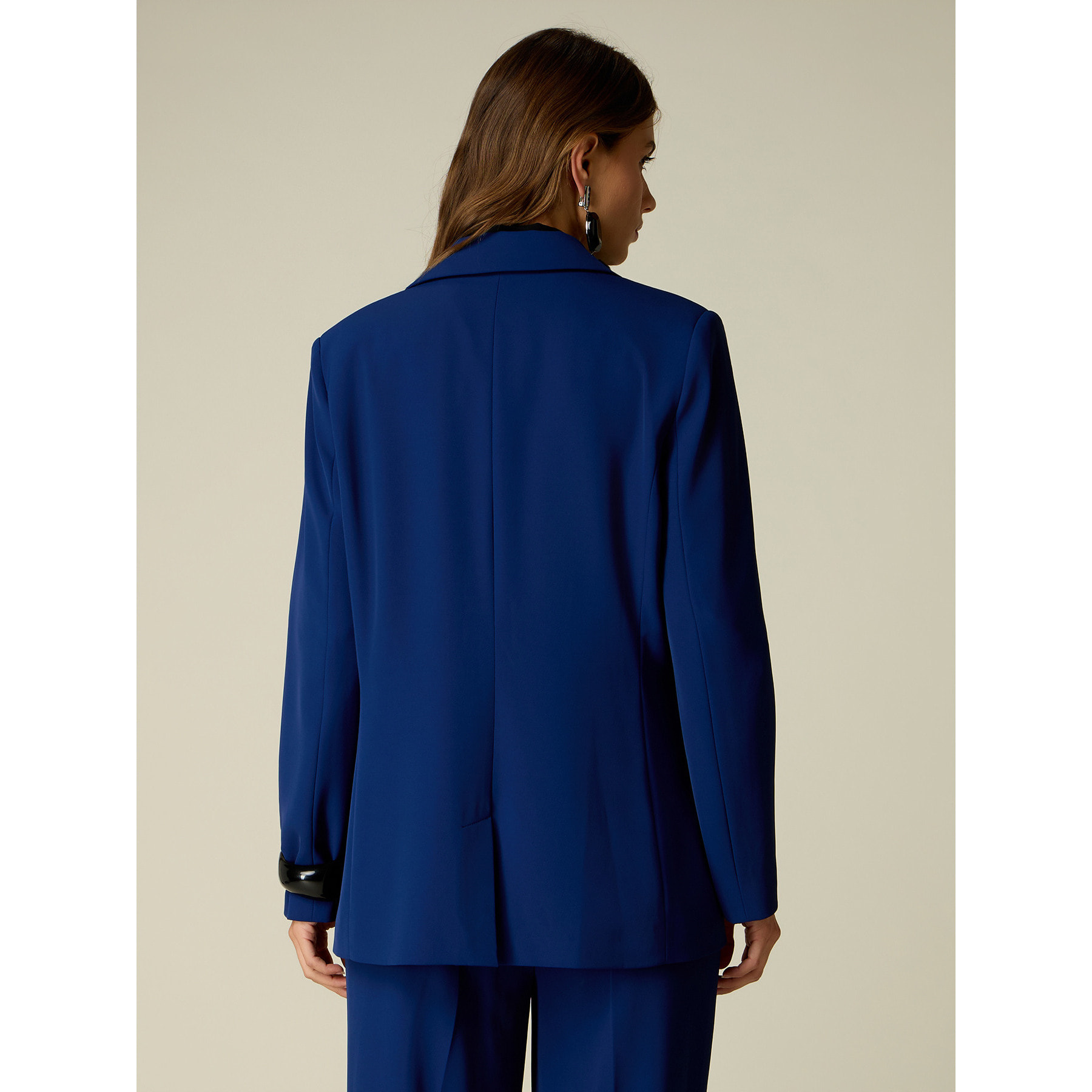 Oltre - Blazer con spilla gioiello - Blu