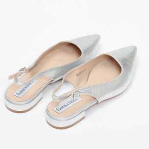Ballerine slingback in simil pelle verniciata