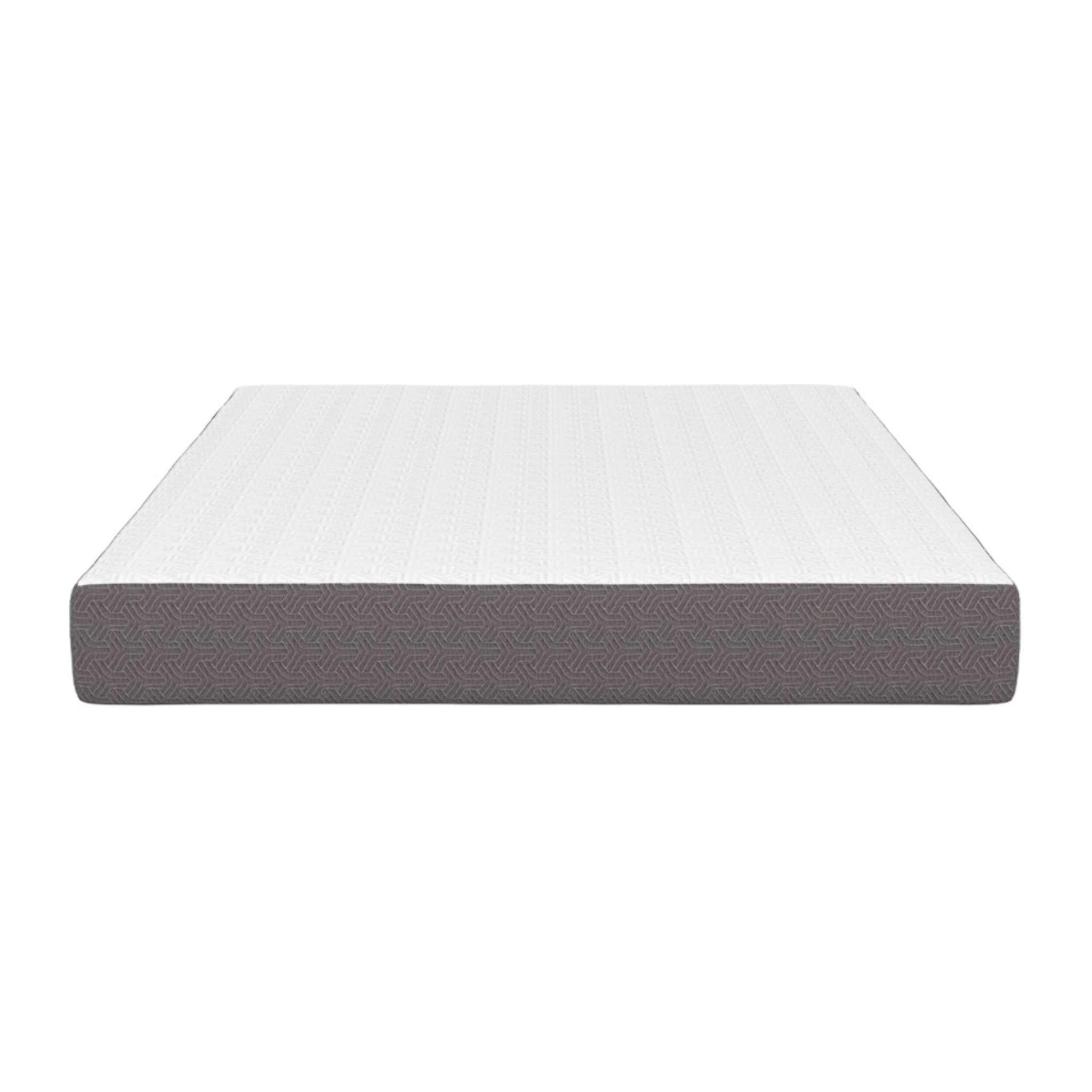 Matelas mémoire de forme épaisseur 20cm blanc et gris 140x190cm