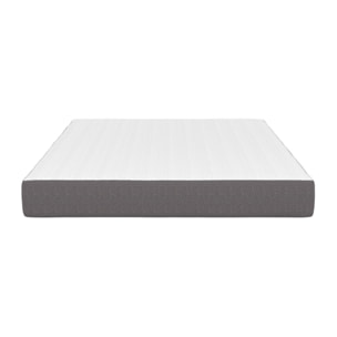 Matelas mémoire de forme épaisseur 20cm blanc et gris 140x190cm