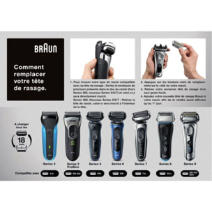 Tête de rasoir BRAUN 70S / Series 7 Pulsonic