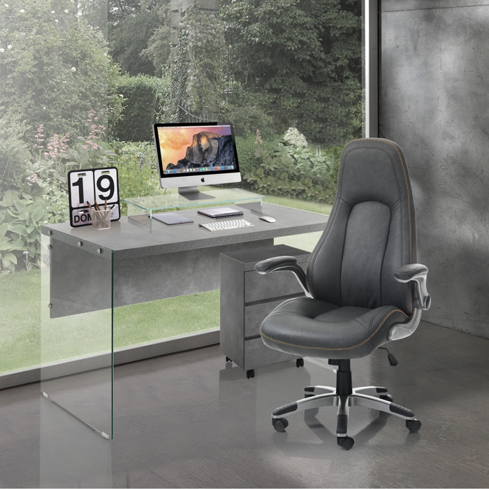 Tomasucci Fauteuil de bureau RIVERSIDE gris foncé
