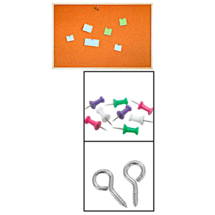 PIZARRA CORCHO DOBLE CARA 30 x 40 cm