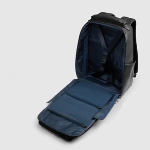 Piquadro Zaino da viaggio in pelle porta pc e iPad® con protezioni antiurto e RFID