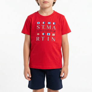 Set t-shirt e bermuda jersey