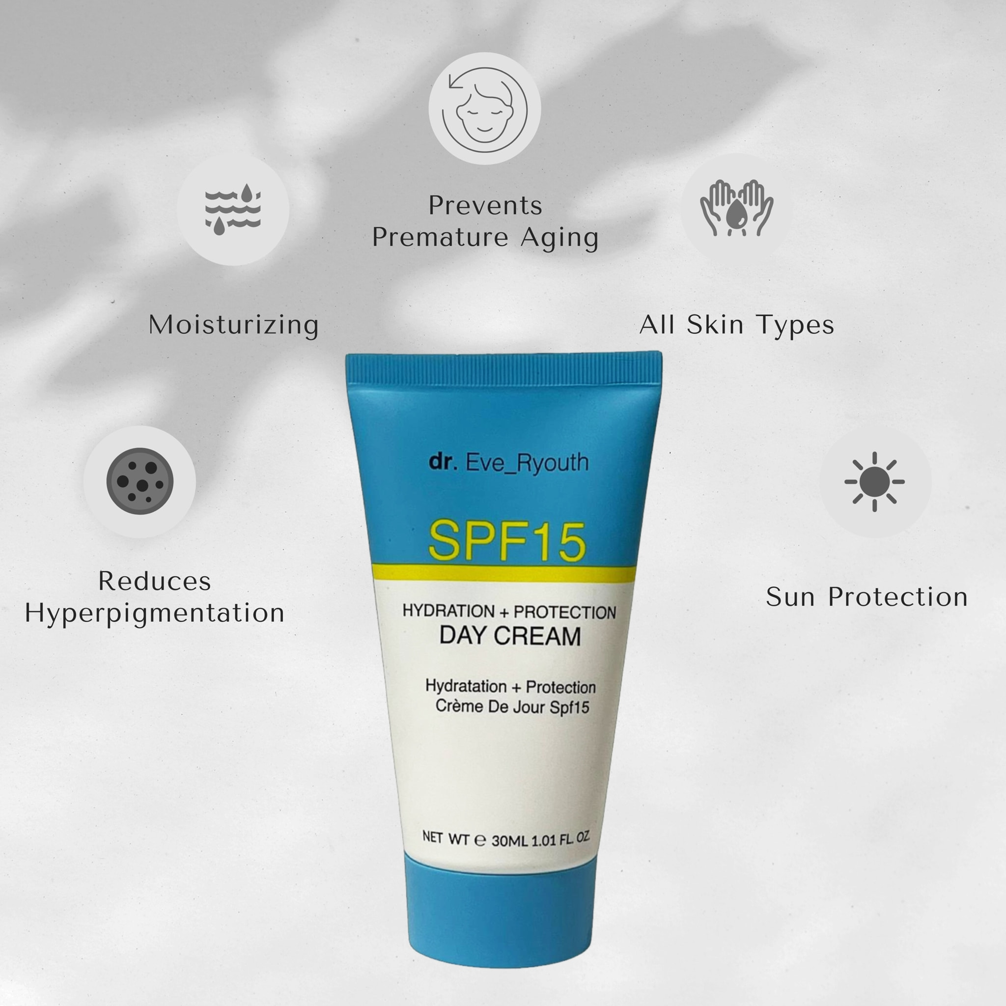 SPF15 Crema de día Hidratación + Protección 30 ml