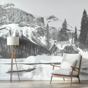 Papier peint chalet Intissé