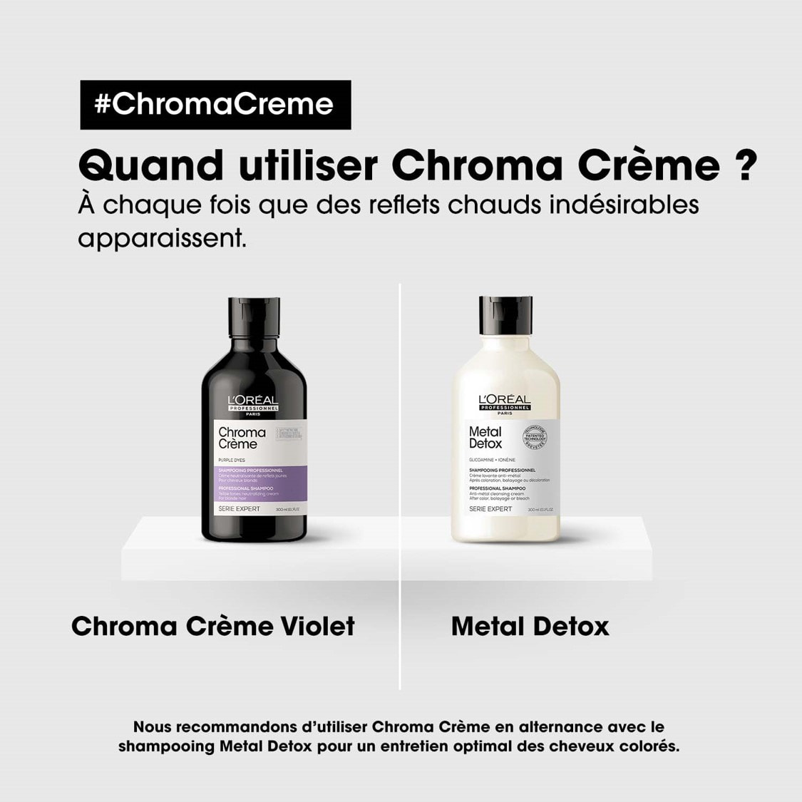 Shampooing Chroma Crème Neutralisant de Reflets Jaunes 300ml - Série Expert