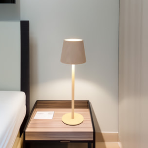 Well Home Lámpara de mesa Cema LED Recargable con 32 Luces Blancas cálidas y 4 niveles de Brillo Ø10,5x36,2cm