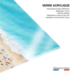 Tableau plage beach lovers for ever Tableau plexiglas