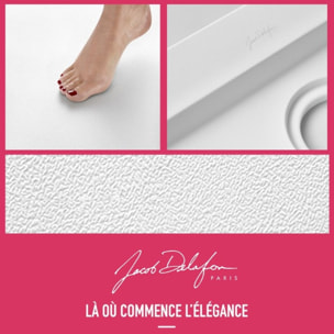 Receveur douche antidérapant Flight Low quart de rond