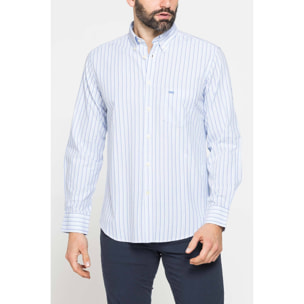 CAMICIA BUTTON-DOWN CON MANICA LUNGA E TASCHINO