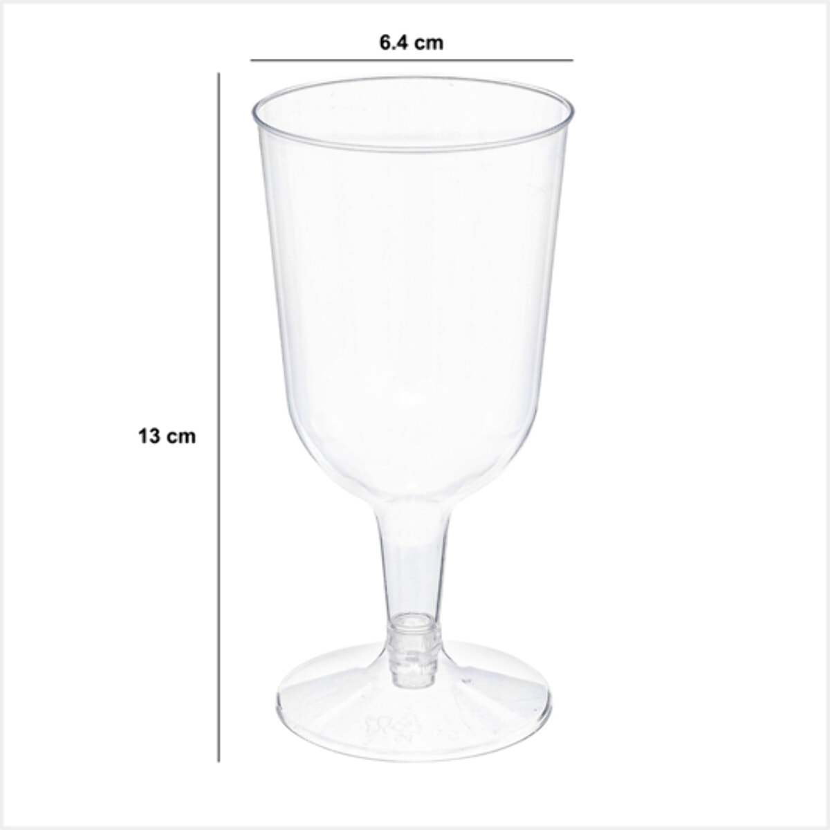 12 verres à vin réutilisables "Cocktail" 15cl