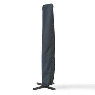 Parasol Sombra 360° carré avec housse de protection - Gris