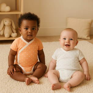 Pack 4 Body Cruzado Manga Corta