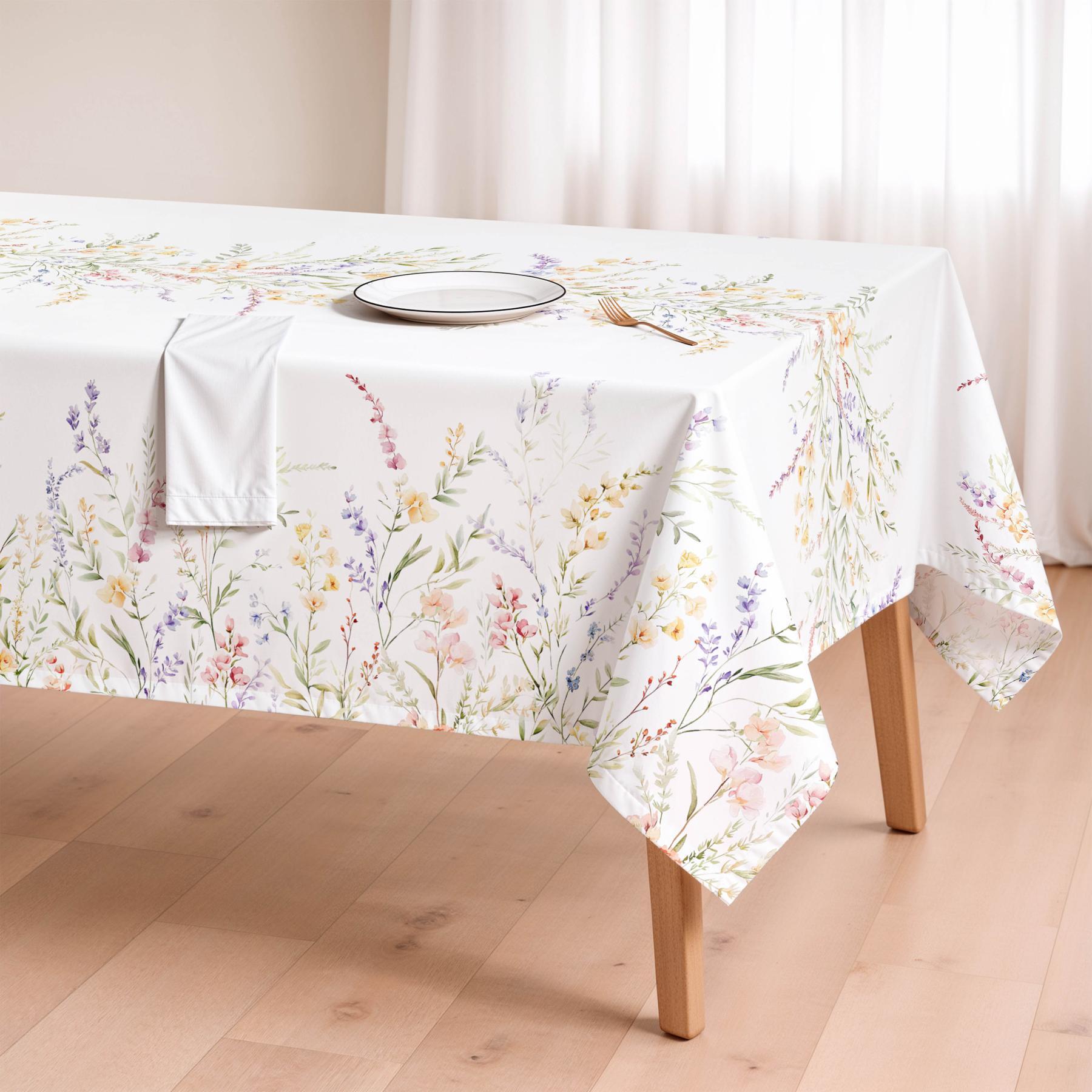 Nappe imprimée anti-tâches BRIANA MULTICOLORE