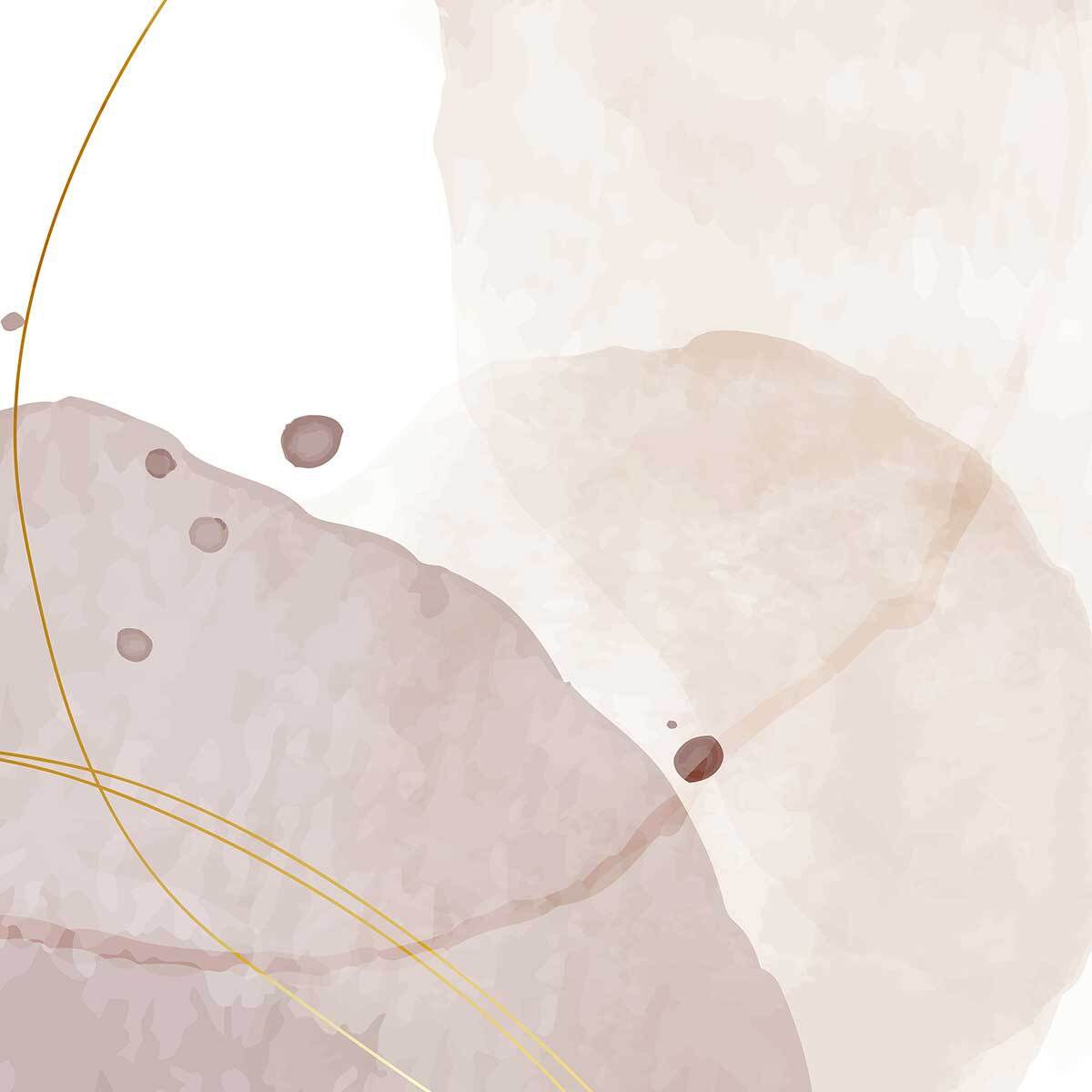 Papier peint abstrait aquarelle nude et terracotta Intissé